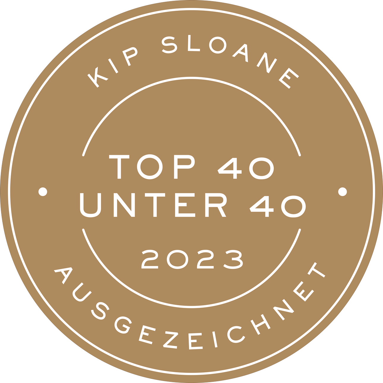 Top40 unter 40 Auszeichnung