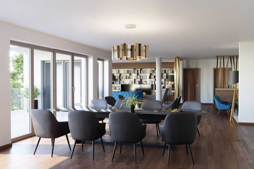 Clubraum SCHÖNES LEBEN Erftstadt Rendering