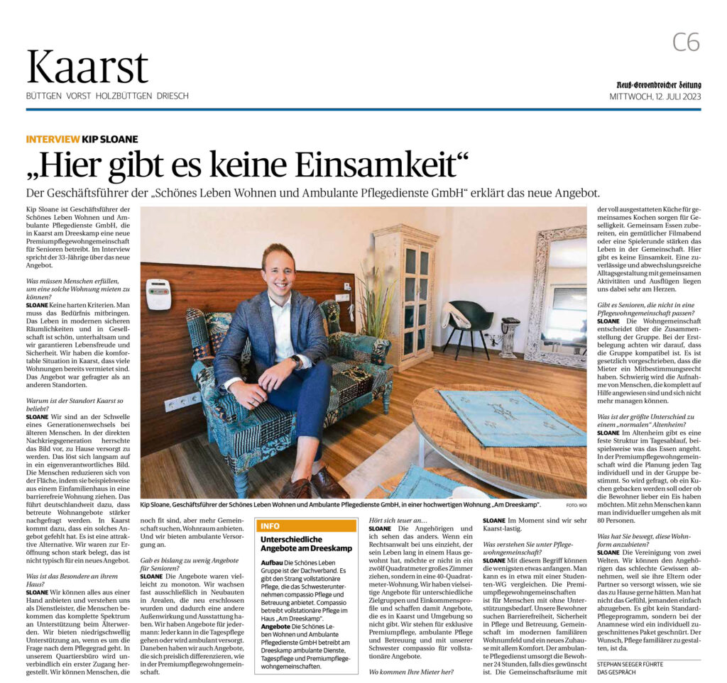 Presseecho Kaarst Kip Sloane