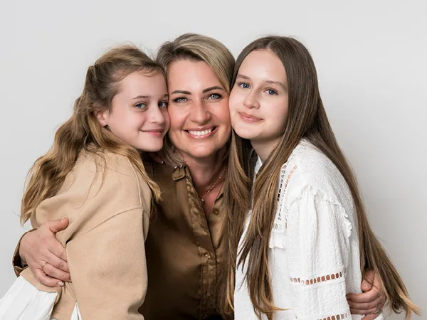 Natalia Tagespflege-Pflegedienstleitung mit ihren Kids