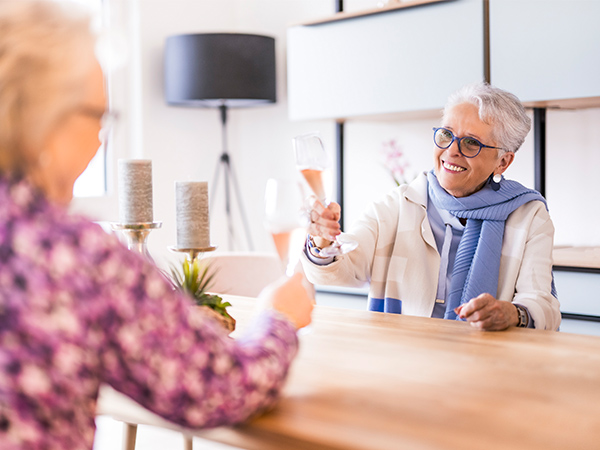 Bewohnerin im SCHÖNES LEBEN Wohnraum