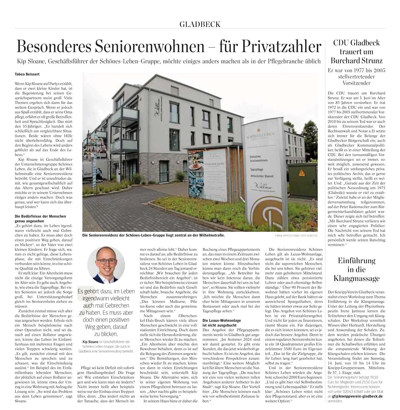 SCHÖNES LEBEN Gladbeck Westdeutsche Allgemeine Zeitung