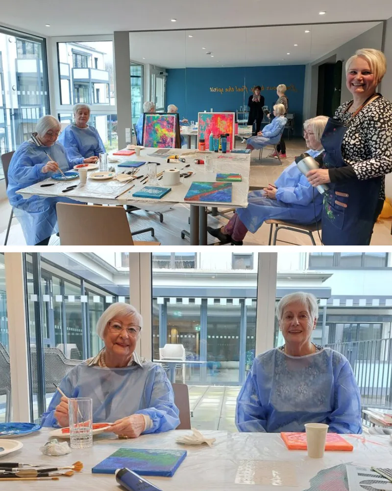 Malkurs Kretaivworkshop SCHÖNES LEBEN Gladbeck Bewohner