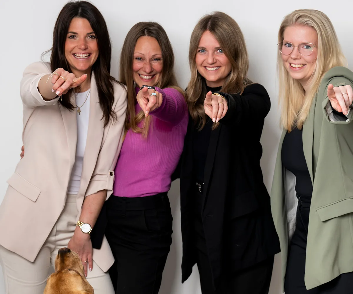 Team Marketing mit Bürohund